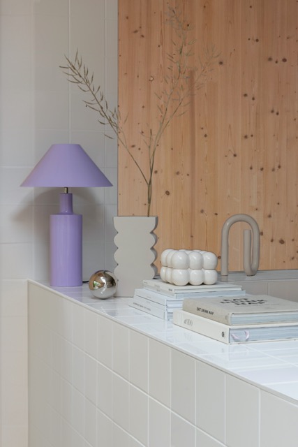 Tafellamp 'Wonders' 35x35 - Paars