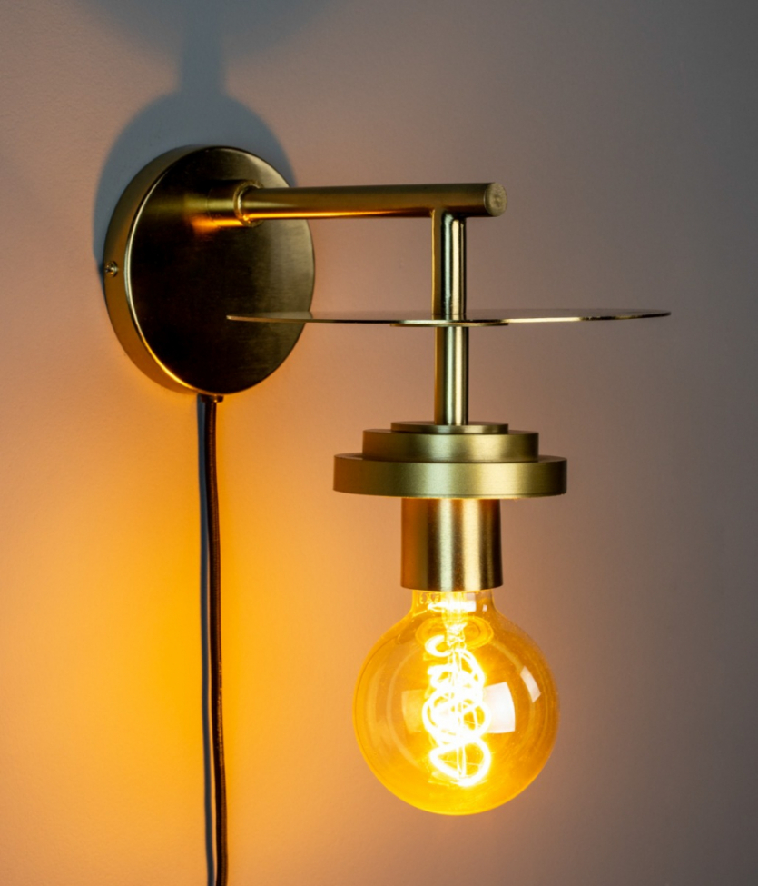 Wandlamp 'Aden' - Messing