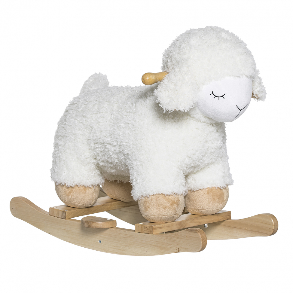Schommelpaard 'Rocking Sheep' - Wit