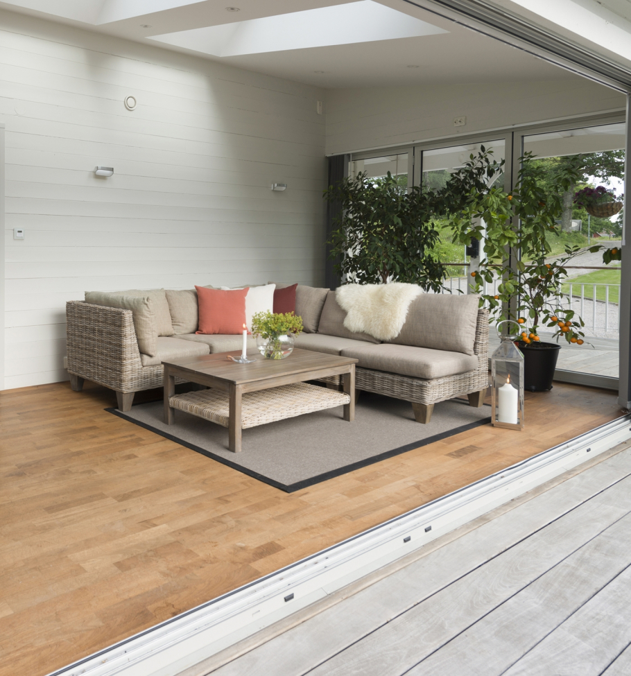 Middenstuk Bank 'Kullen' - Grijs