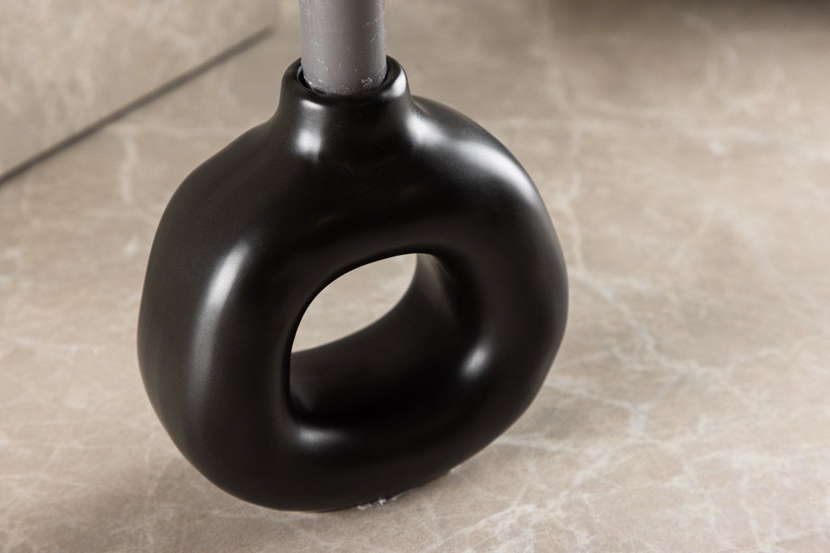 Kaarsenhouder 'Annecy' - Zwart