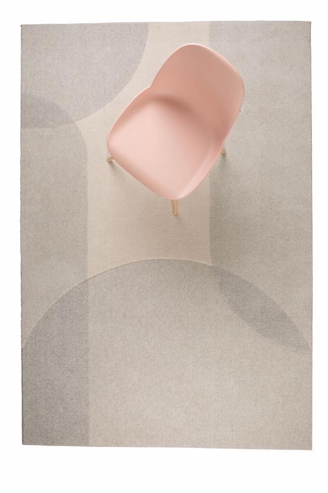 Wollen kleed 'Dream' 160x230cm - Natuur/Grijs