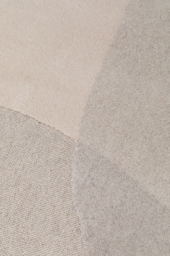 Wollen kleed 'Dream' 160x230cm - Natuur/Grijs