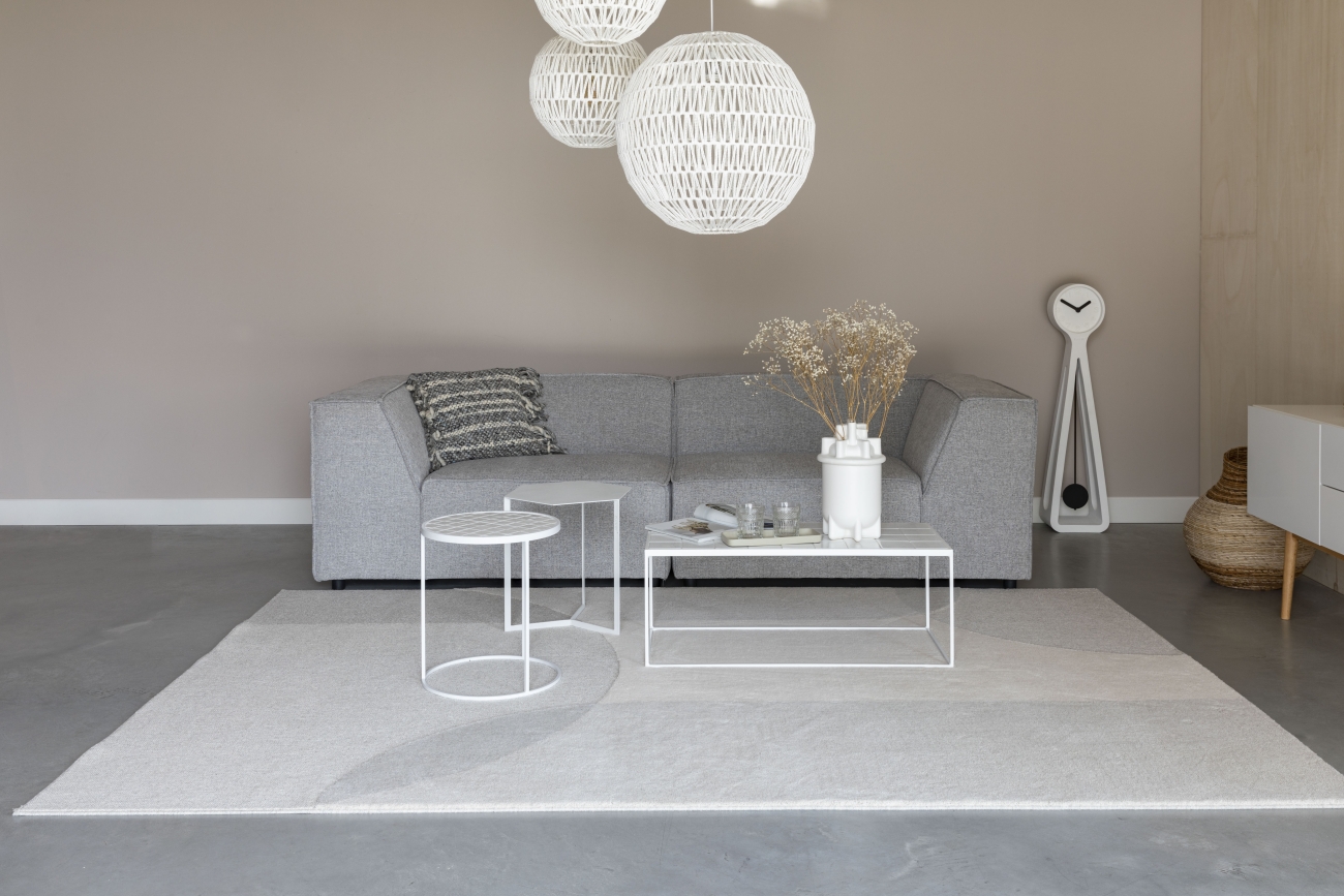 Wollen kleed 'Dream' 200x300cm - Natuur/Grijs