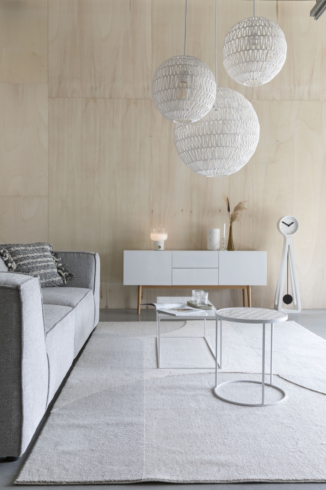 Wollen kleed 'Dream' 200x300cm - Natuur/Grijs