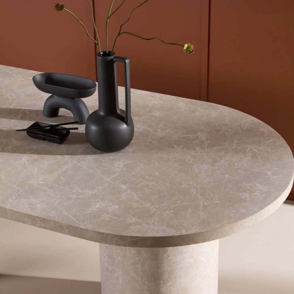 Eettafel 'Narvik' 100x200cm - Beige