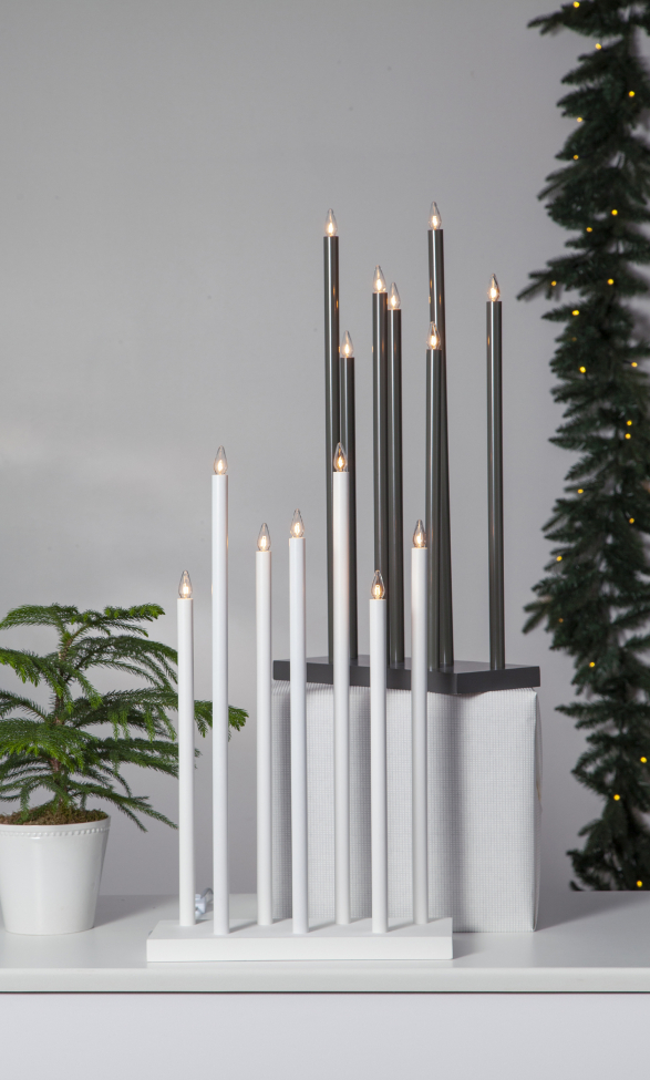 Adventskandelaar 'Holy' 7 Lampen - Wit