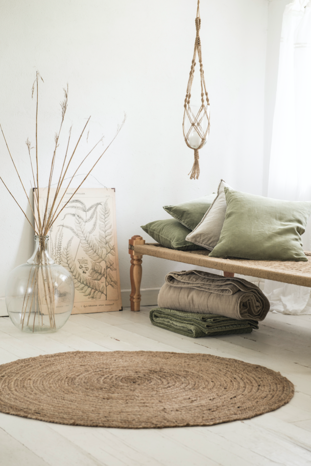 Vloerkleed 'Rom' 120cm - Jute