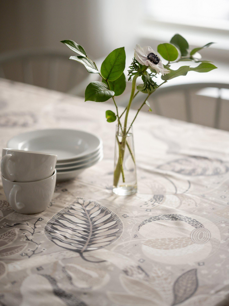 Tafelkleed 'A&E' 140x280 - Beige