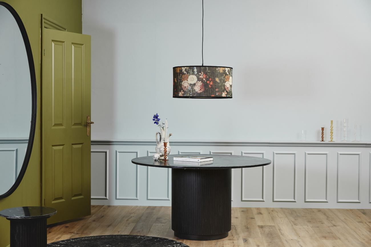 Salontafel 'Erie' Rond 75cm - Zwart Marmer