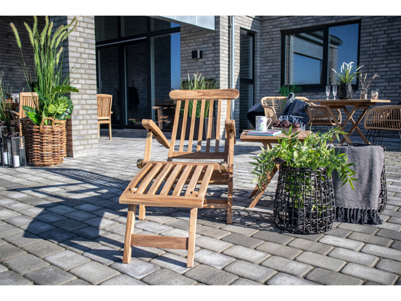 Ligstoel 'Arrecife' - Teak