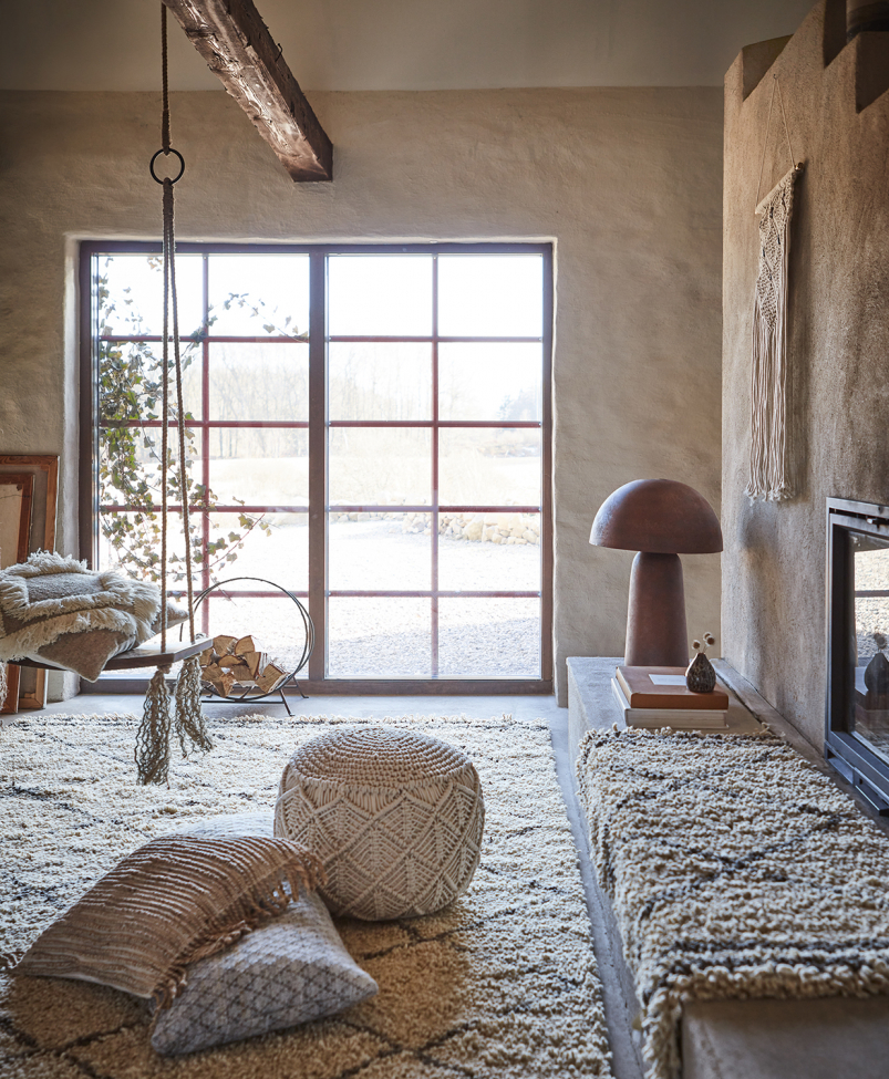 Tafellamp 'Fungi L' - Bruin