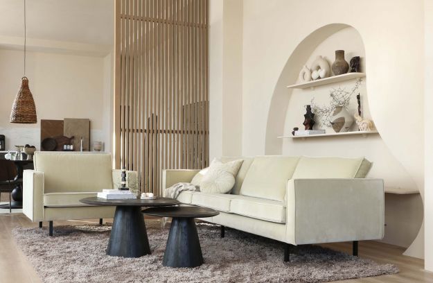 Salontafel 'Posture' Rond 120cm - Zwart