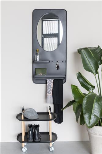 Spiegel 'Pascal' L - Zwart