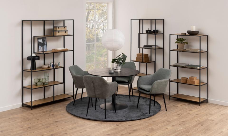 Boekenkast 'Hydra' 114cm - Zwart