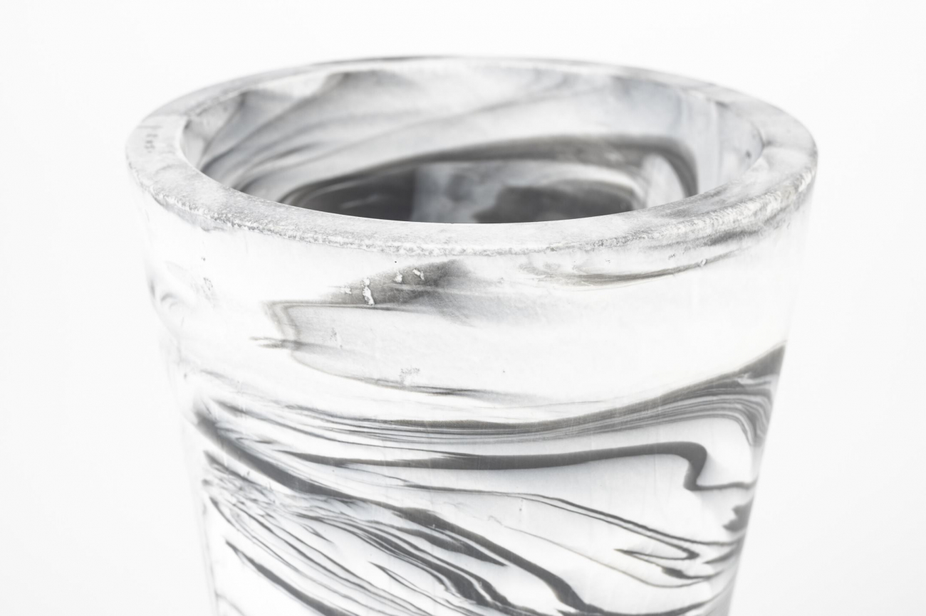 Vaasje 'Conic' - Zwart/Wit M