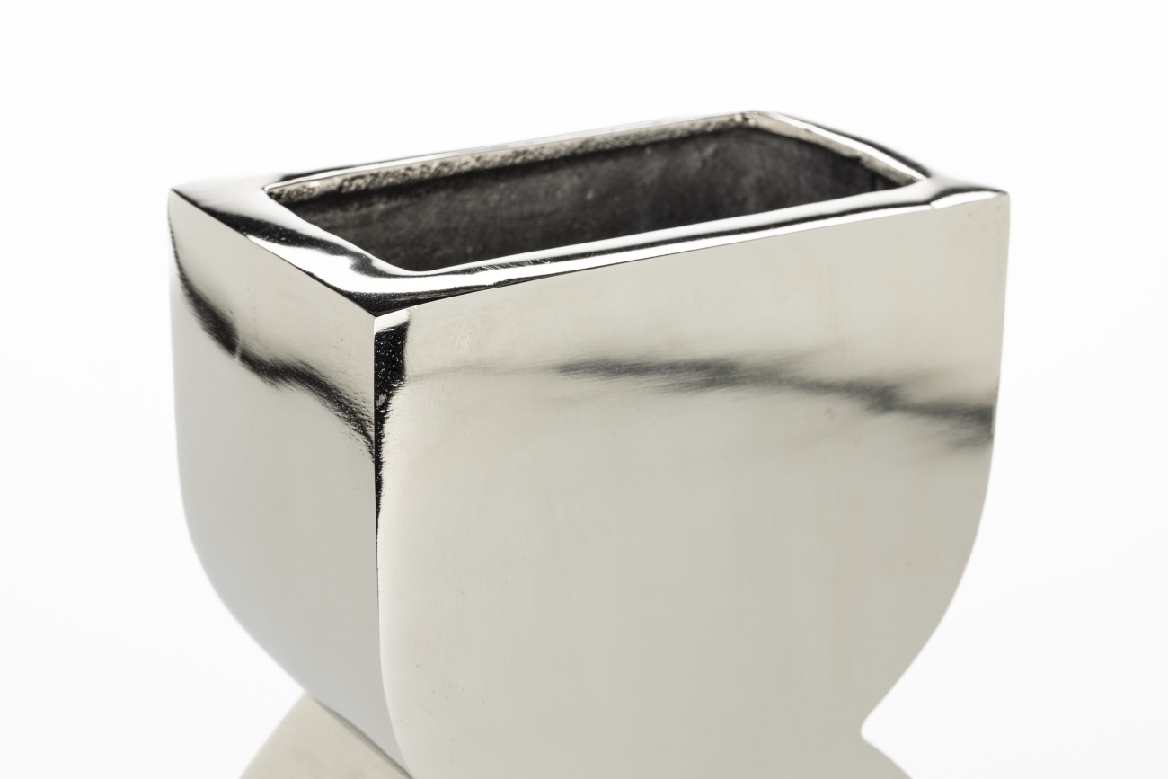 Vaasje Cones L 'Glanzend Zilver' - Zilver