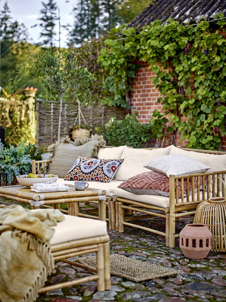 Modulaire Poef 'Korfu' - Bamboe