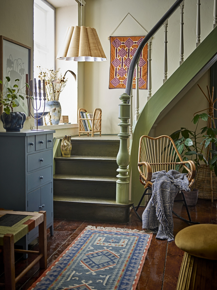 Schommelstoel 'Reine' - Natuur/Riet