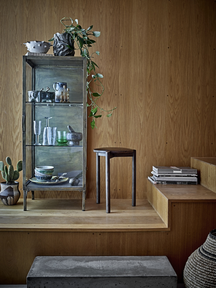 'Saone'-kast – messing/glas