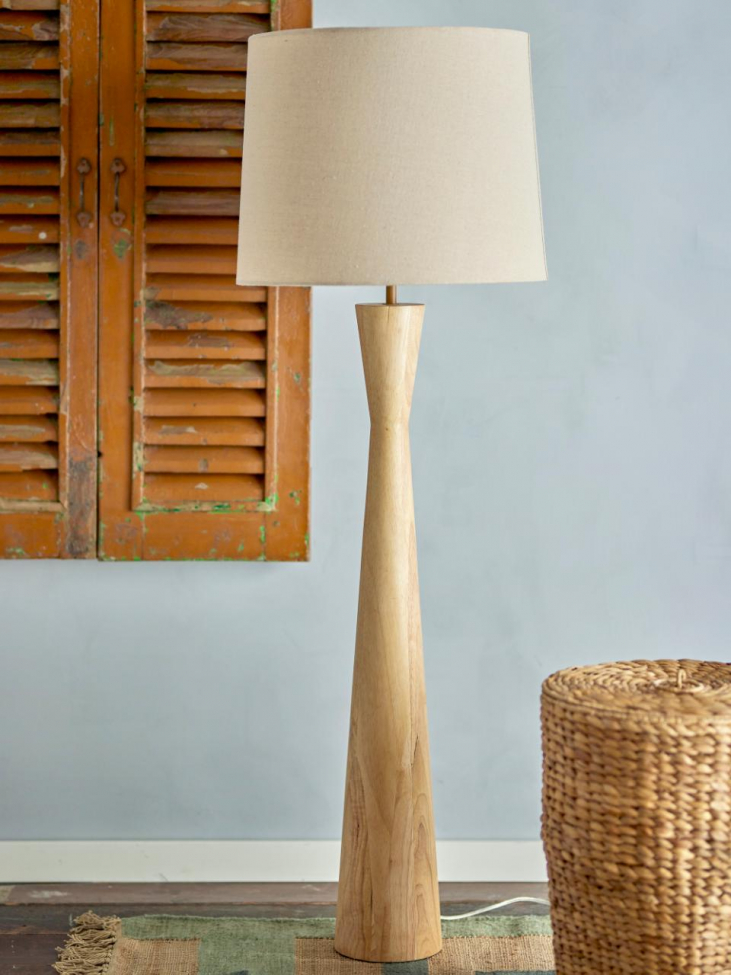 Vloerlamp 'Leonor' - Beige