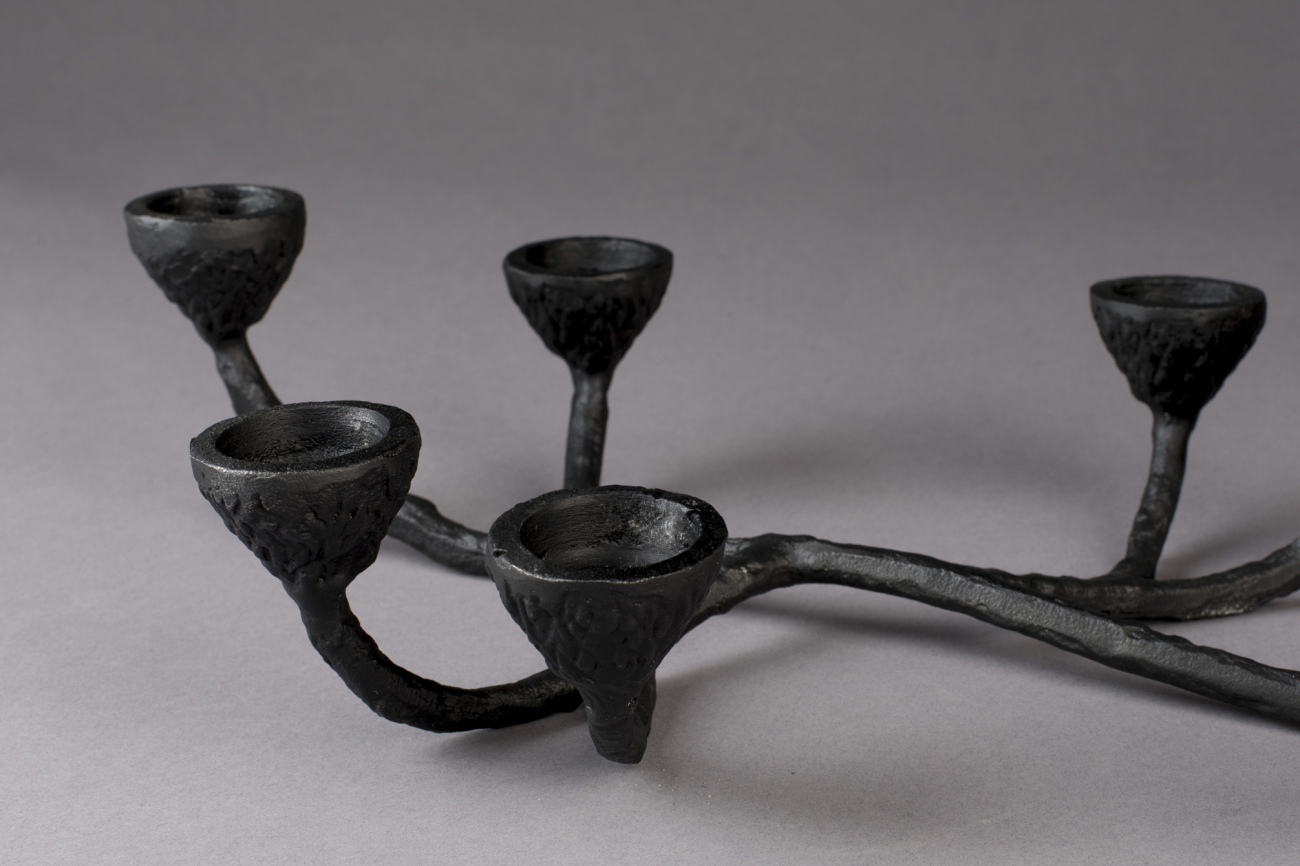 Kaarsenhouder 'Sento' - Zwart