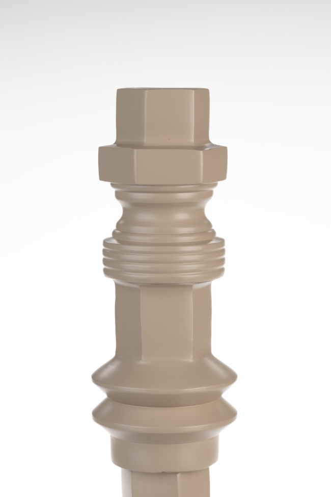 Kaarsenhouder 'Totem' - Beige