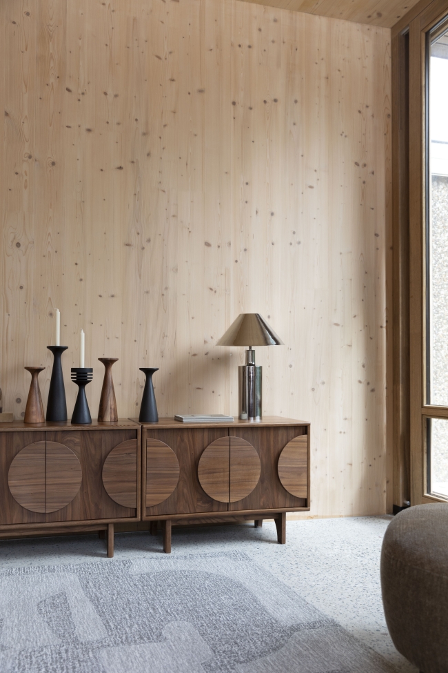 Kaarsenhouder 'Flames' - Bruin M