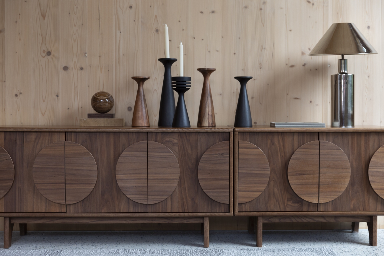 Kaarsenhouder 'Flames' - Zwart S