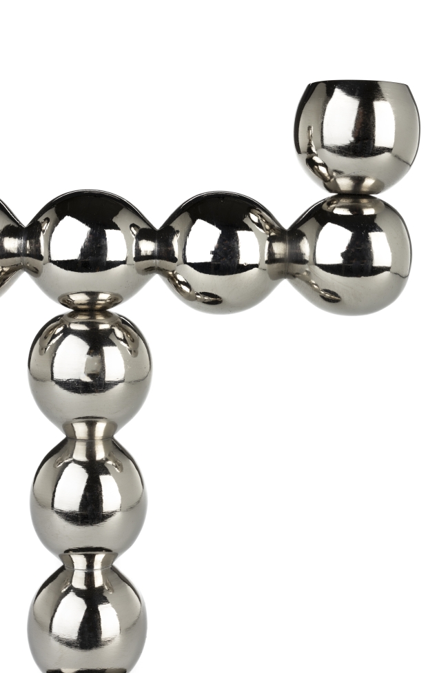 Kaarsenhouder 'Bubbles' - Zilver