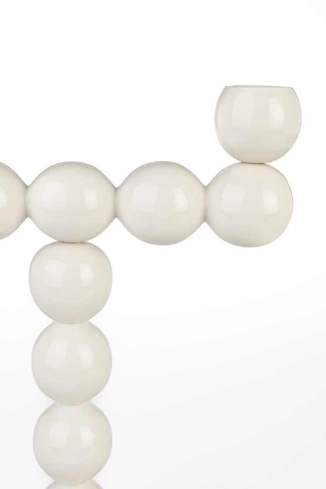 Kaarsenhouder 'Bubbles' - Beige 2