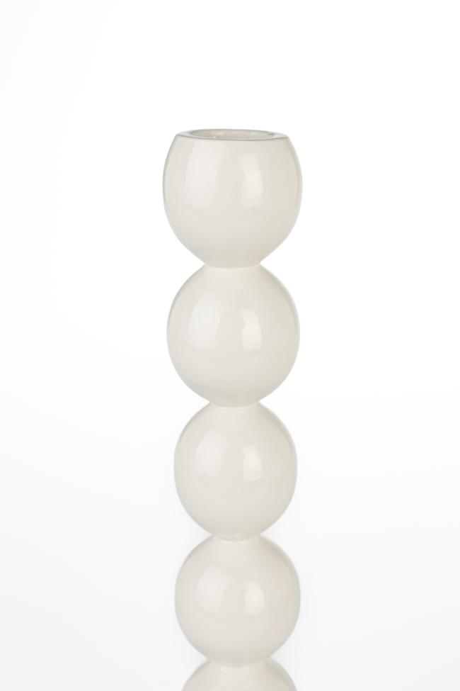 Kaarsenhouder 'Bubbles' - Beige