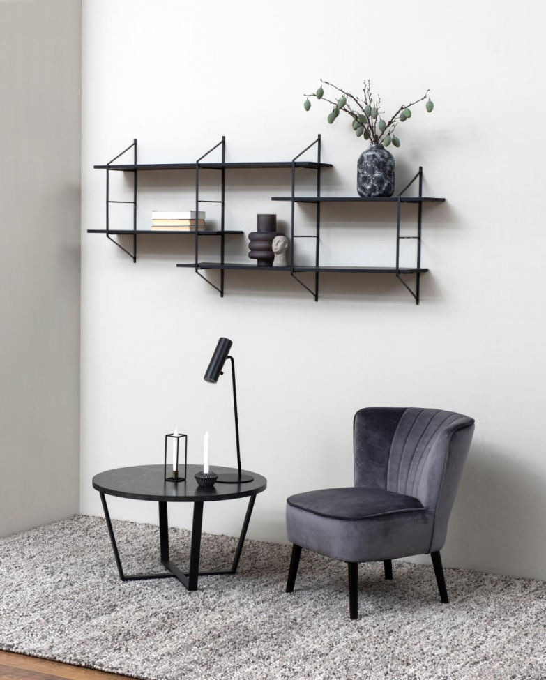 Salontafel 'Cesenatico' - Marmer/Zwart