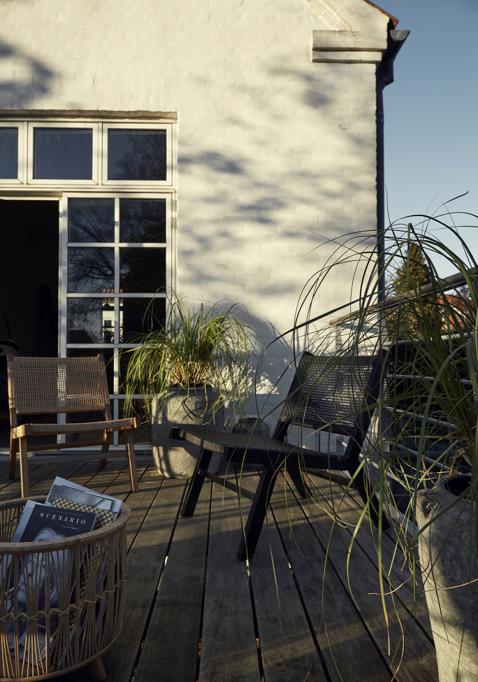 Loungestoel 'Vasai' - Zwart