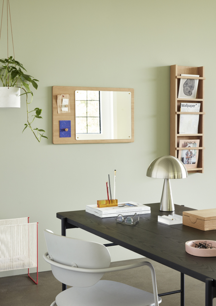 Wandspiegel met magneten 'Split' 80x50cm - Eik