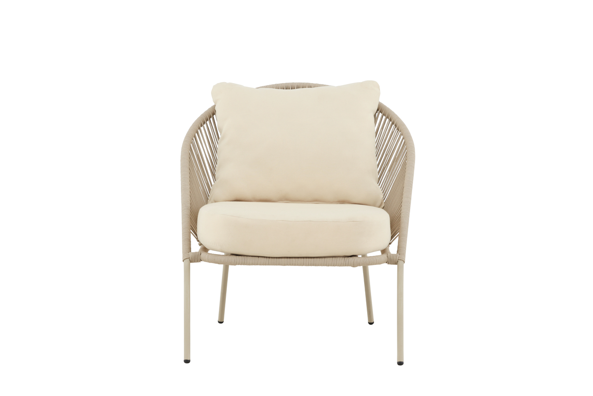 Loungestoel 'Luna' - Beige