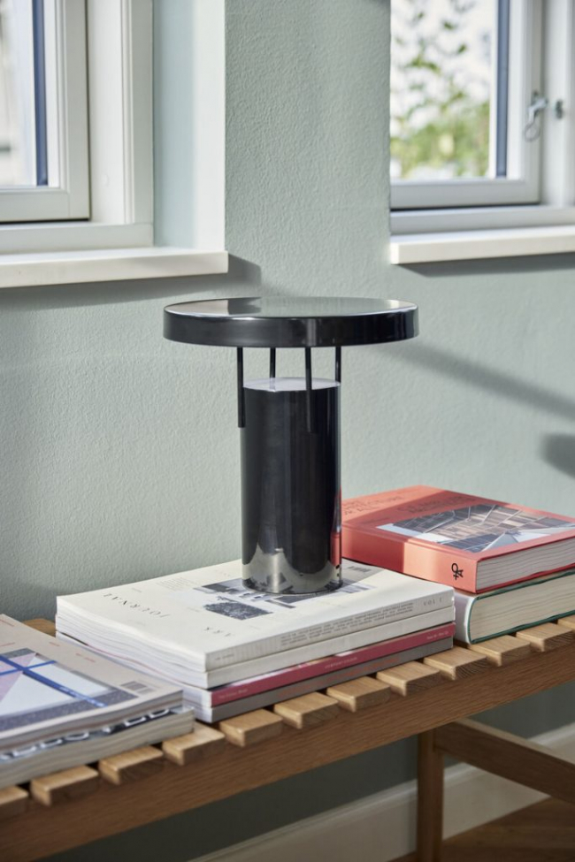 Oplaadbare tafellamp 'Bring Me' - Zwart