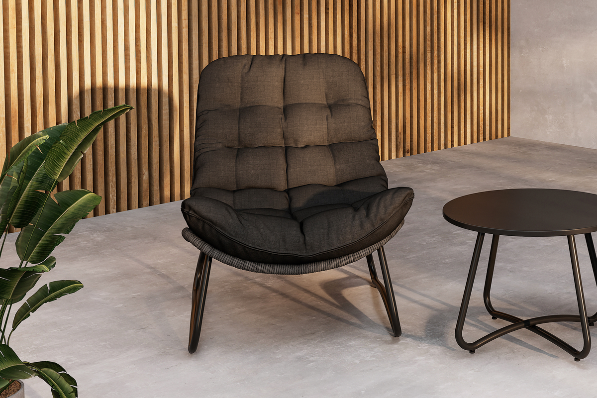 Loungeset 'Siro' - Zwart