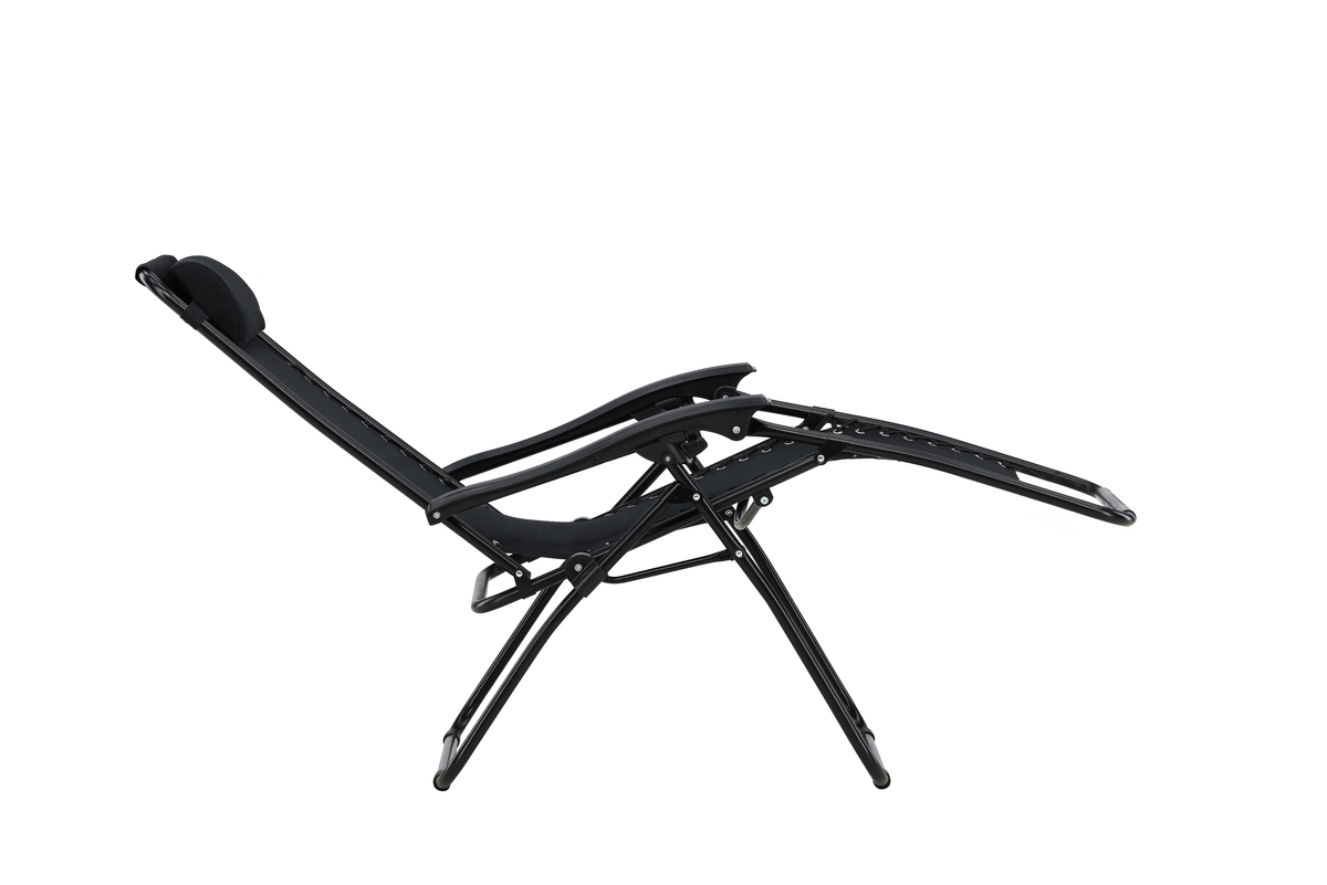 Ligstoel 'Vulcano' - Zwart