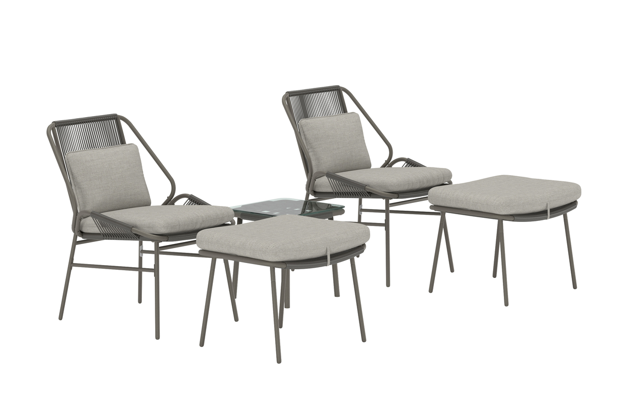 'Zakynthos' loungeset – bruin