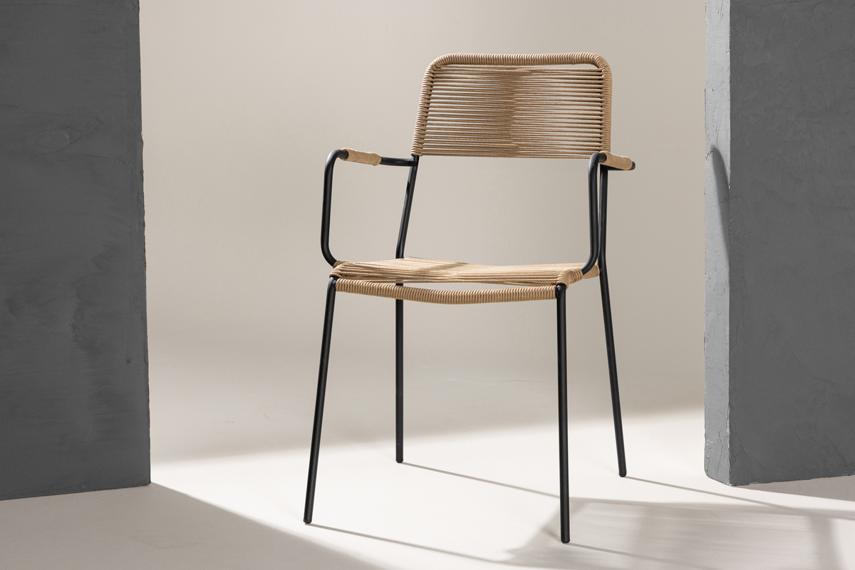 Eetkamerstoel 'Lindos' - Bruin