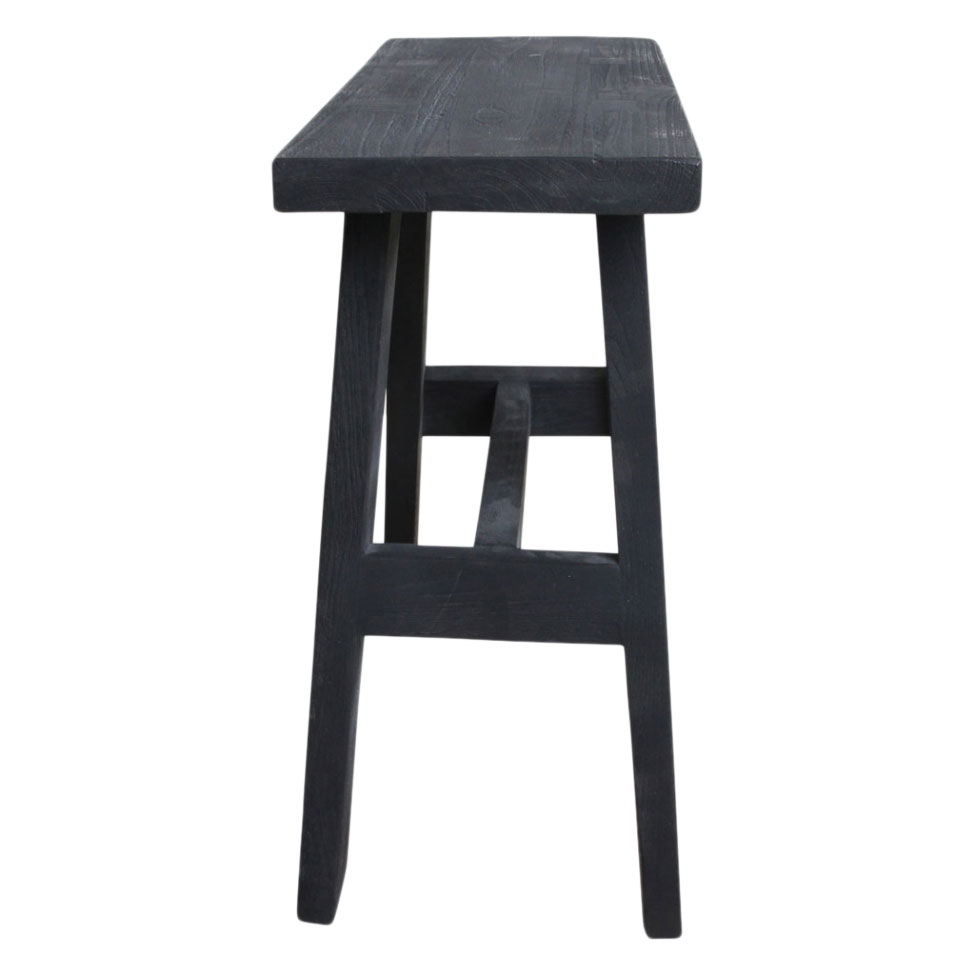 Bank 'Hållplats' M - Zwart