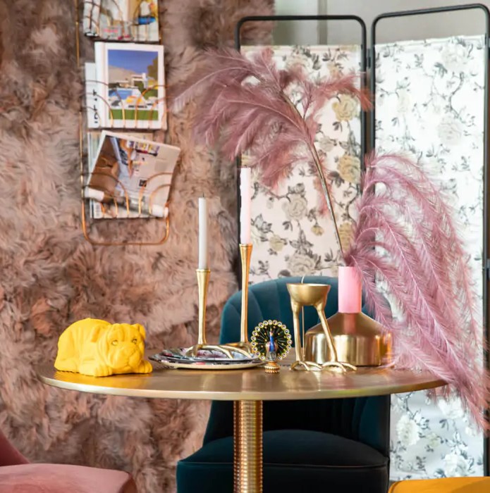 Eettafel 'Hypnotising' Rond 92cm - Goud