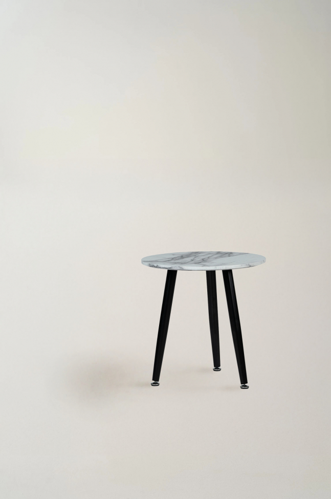 Salontafel 'Marbleous' - Wit/Zwart