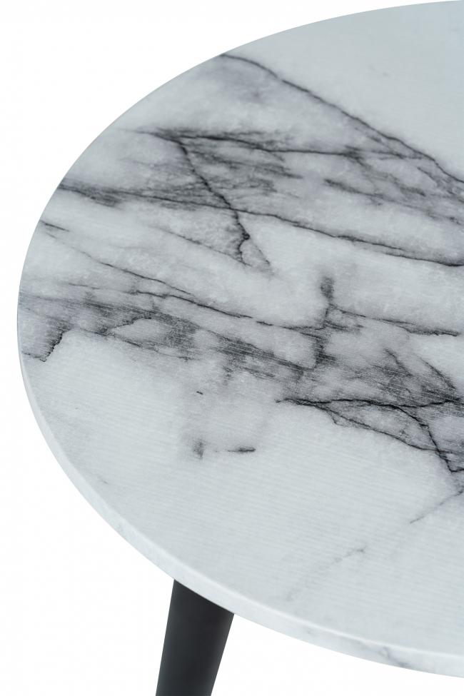 Salontafel 'Marbleous' - Wit/Zwart