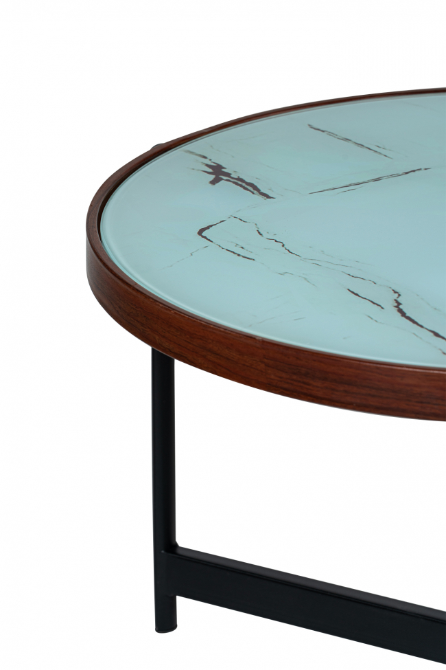 Salontafel 'Marble' 2 delen - Zwart/Wit