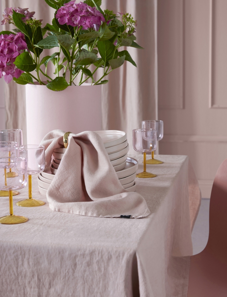 Tafelkleed 'Sunshine' 145x330 - Roze