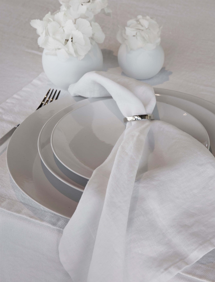 Servetring 'Vasa' Rond 4,7cm - Grijs