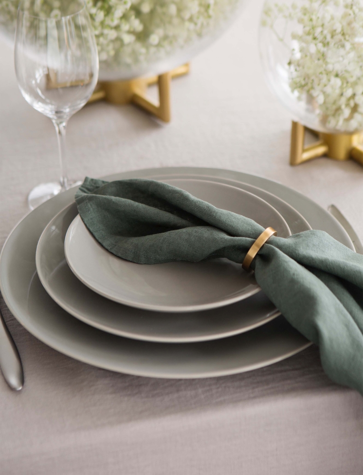 Servetring 'Vasa' Rond 4,7cm - Messing