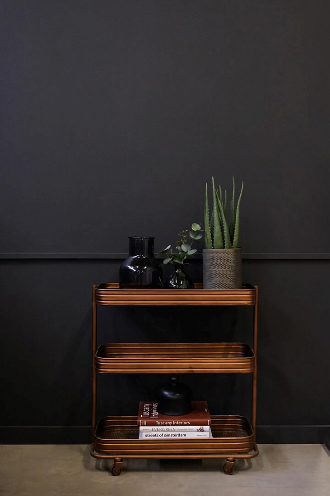 Mooi zwart houten doosje 'Ozzi' L - Hout